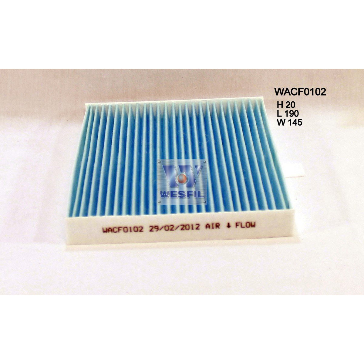 Wesfil Cabin/Pollen Air Filter - WACF0102 - RCA294P