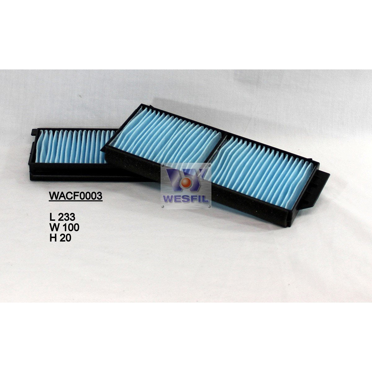 Wesfil Cabin/Pollen Air Filter - WACF0003 - RCA119P - A1 Autoparts Niddrie
 - 1