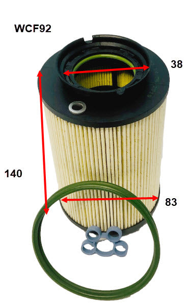 Wesfil Diesel Fuel Filter - WCF92 (R2622P)