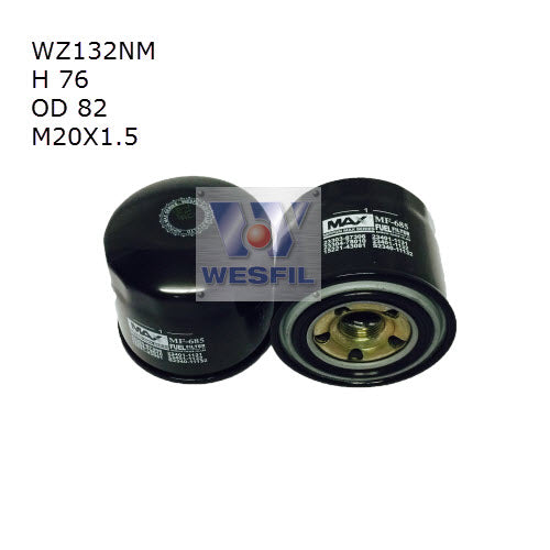 Wesfil Diesel Fuel Filter - WZ132NM (Z132)