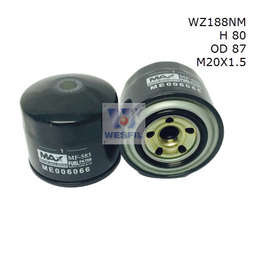 Wesfil Diesel Fuel Filter - WZ188NM (Z188)