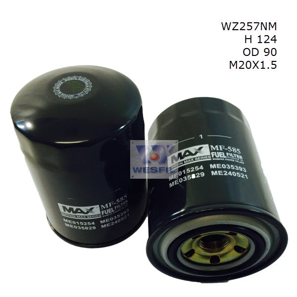 Wesfil Diesel Fuel Filter - WZ257NM (Z257)